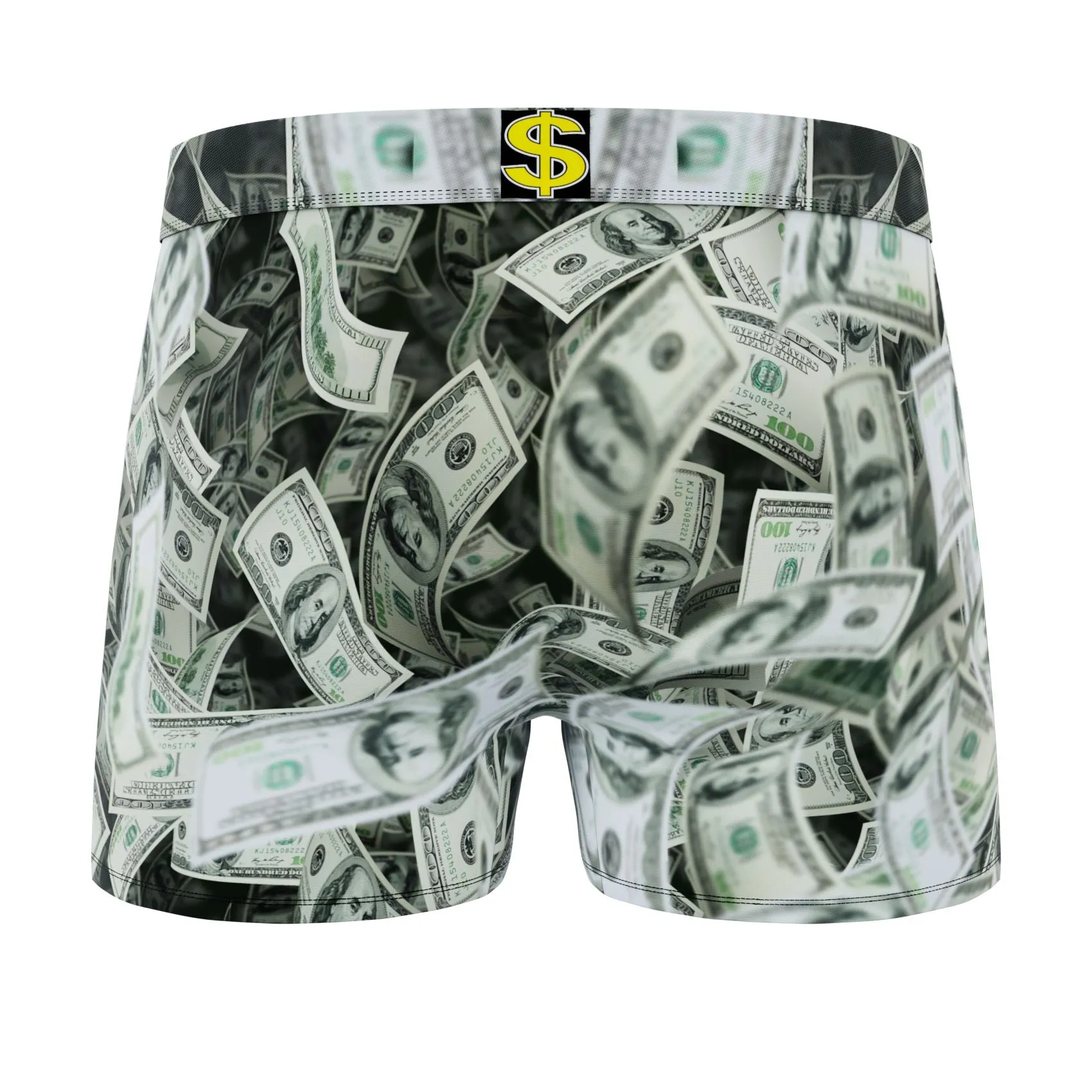 CRAZYBOXER America Money-Flag Men's Boxer Briefs (Pack 2)