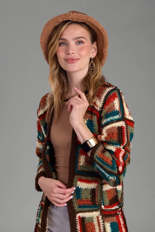 Crochet Long Cardigan Marrakesh Jacket