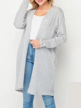 Curvy Beauty and Grace Cardigan in Grey