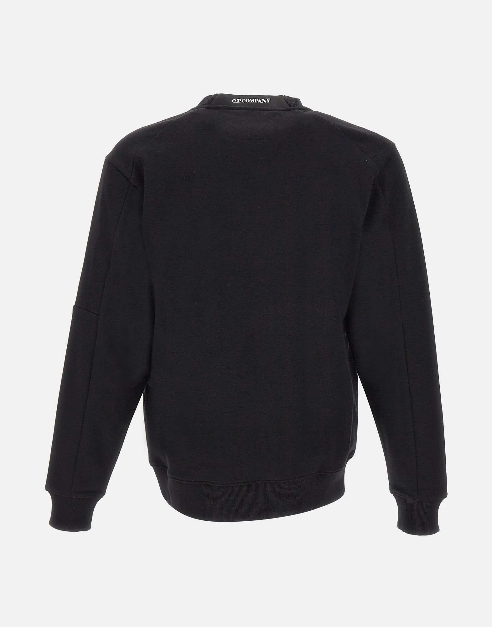 Diagonal Raised Cotton Sweatshirt in Black