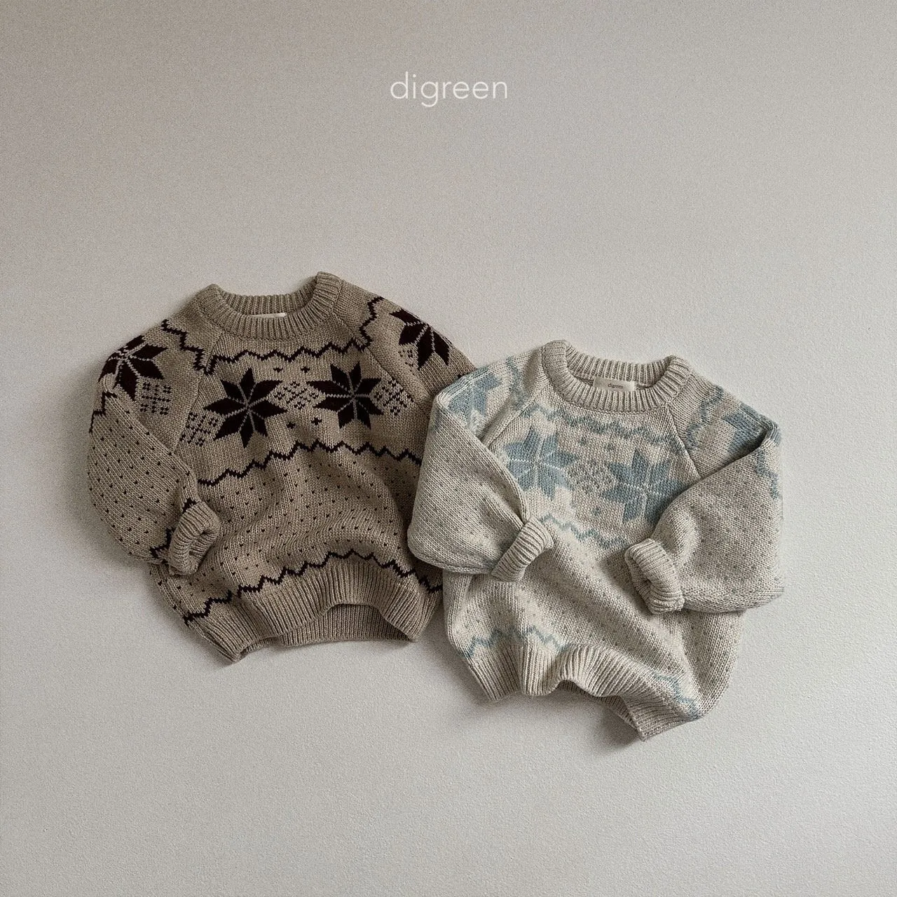 DIGREEN KIDS SNOWFLAKE KNIT *PREORDER