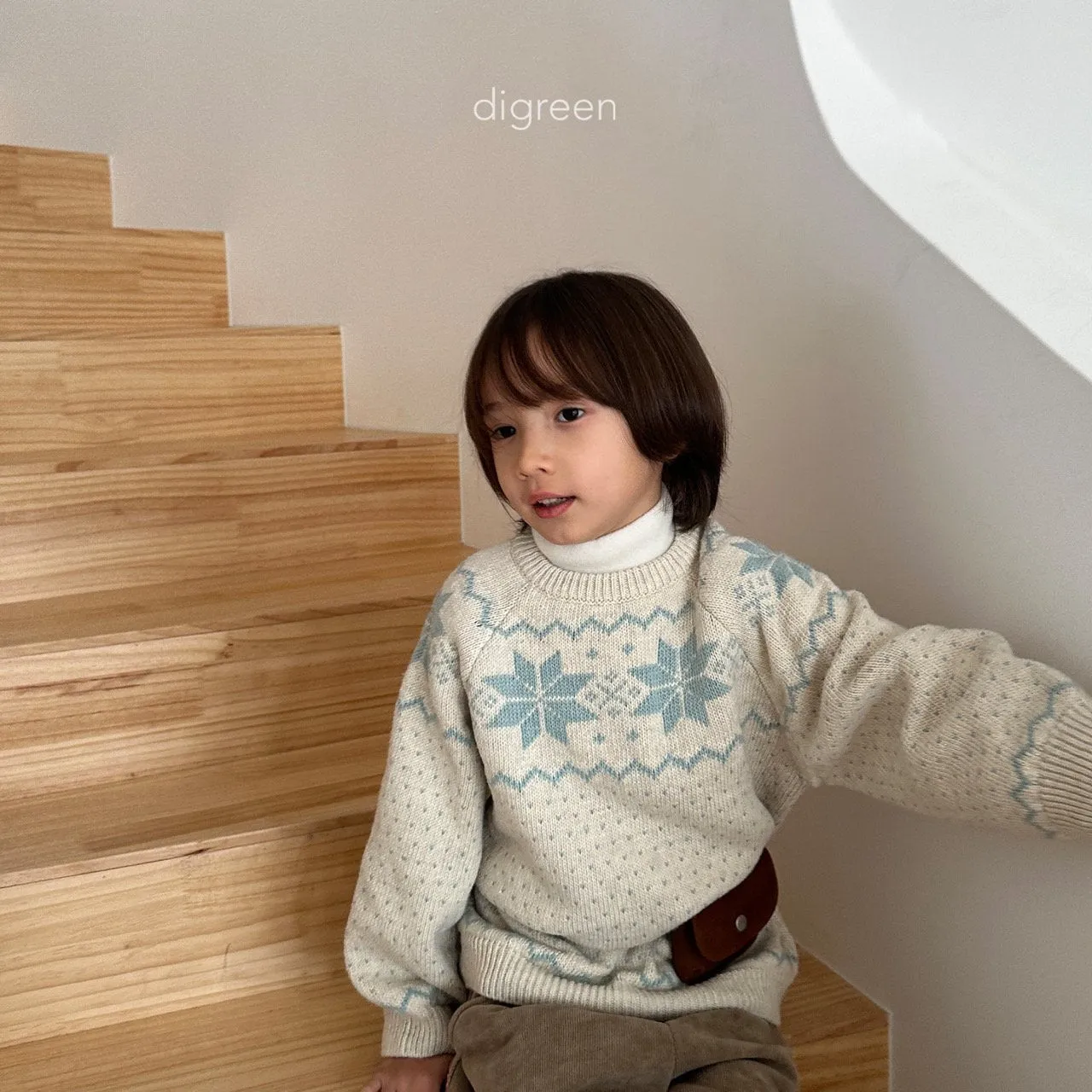 DIGREEN KIDS SNOWFLAKE KNIT *PREORDER