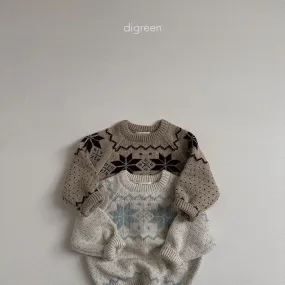 DIGREEN KIDS SNOWFLAKE KNIT *PREORDER