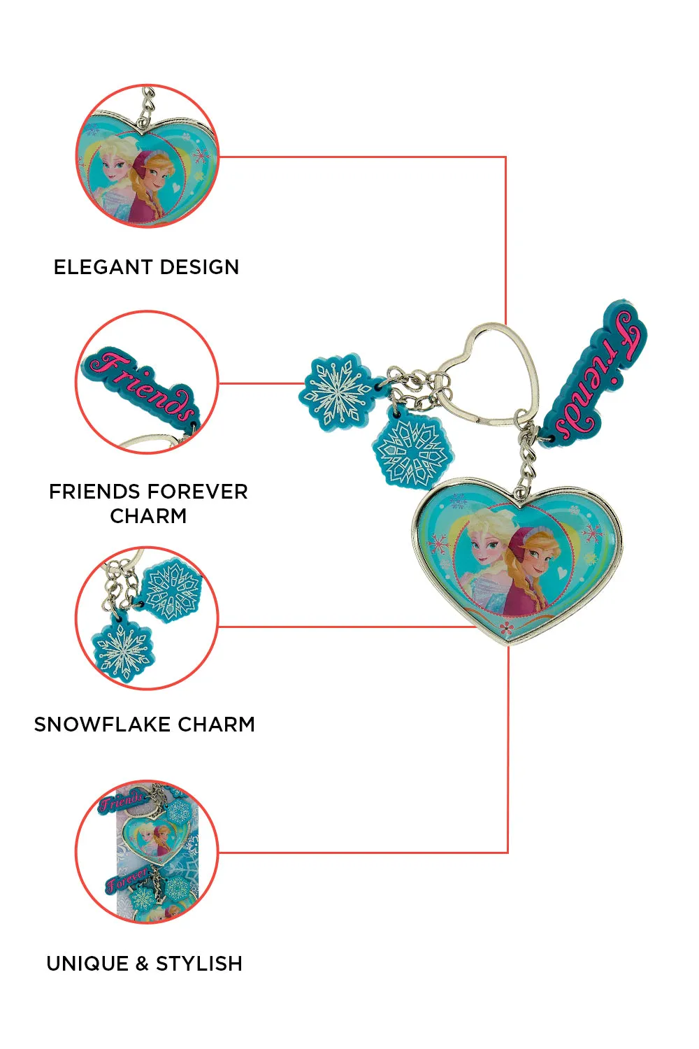 Disney Frozen Friends Forever Key ring set