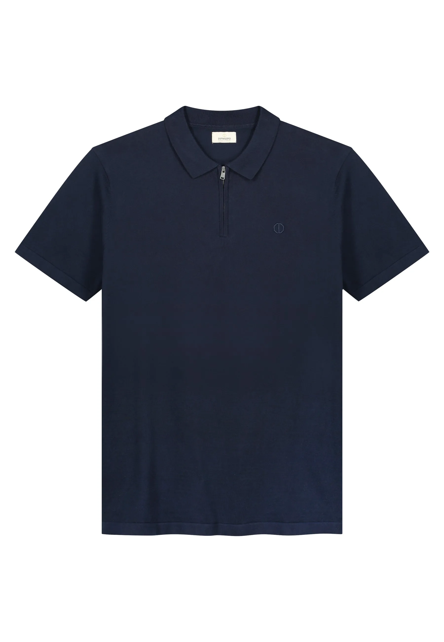 Dorian Zip Polo: Dark Navy