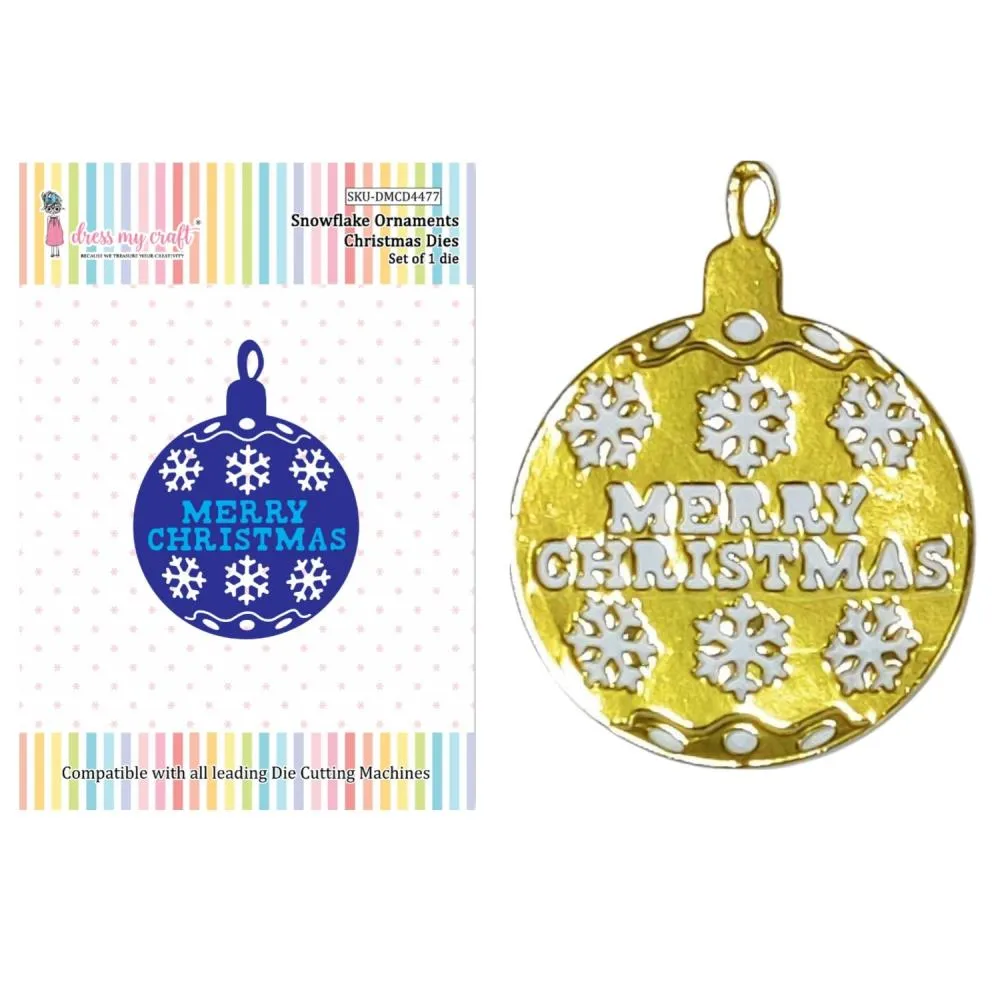 Dress My Craft Die - Snowflake Ornaments*