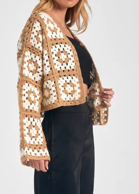 Elan Colette Crochet Cardigan