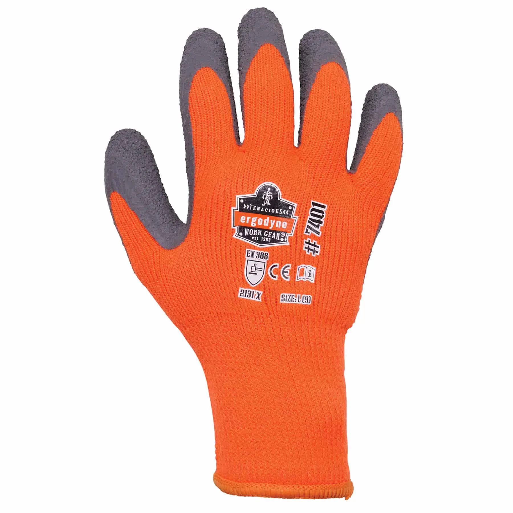 Ergodyne 17623 7401 M Orange Coated Lightweight Winter Gloves