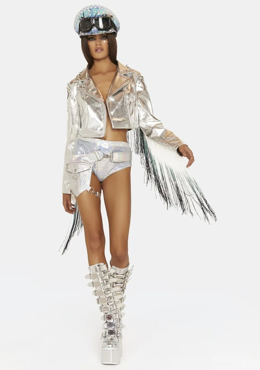 Euphoric Visions Fringe Moto Jacket