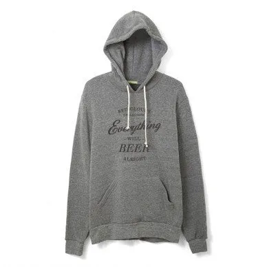 Everything’s Alright Hooded Sweatshirt - Eco Grey