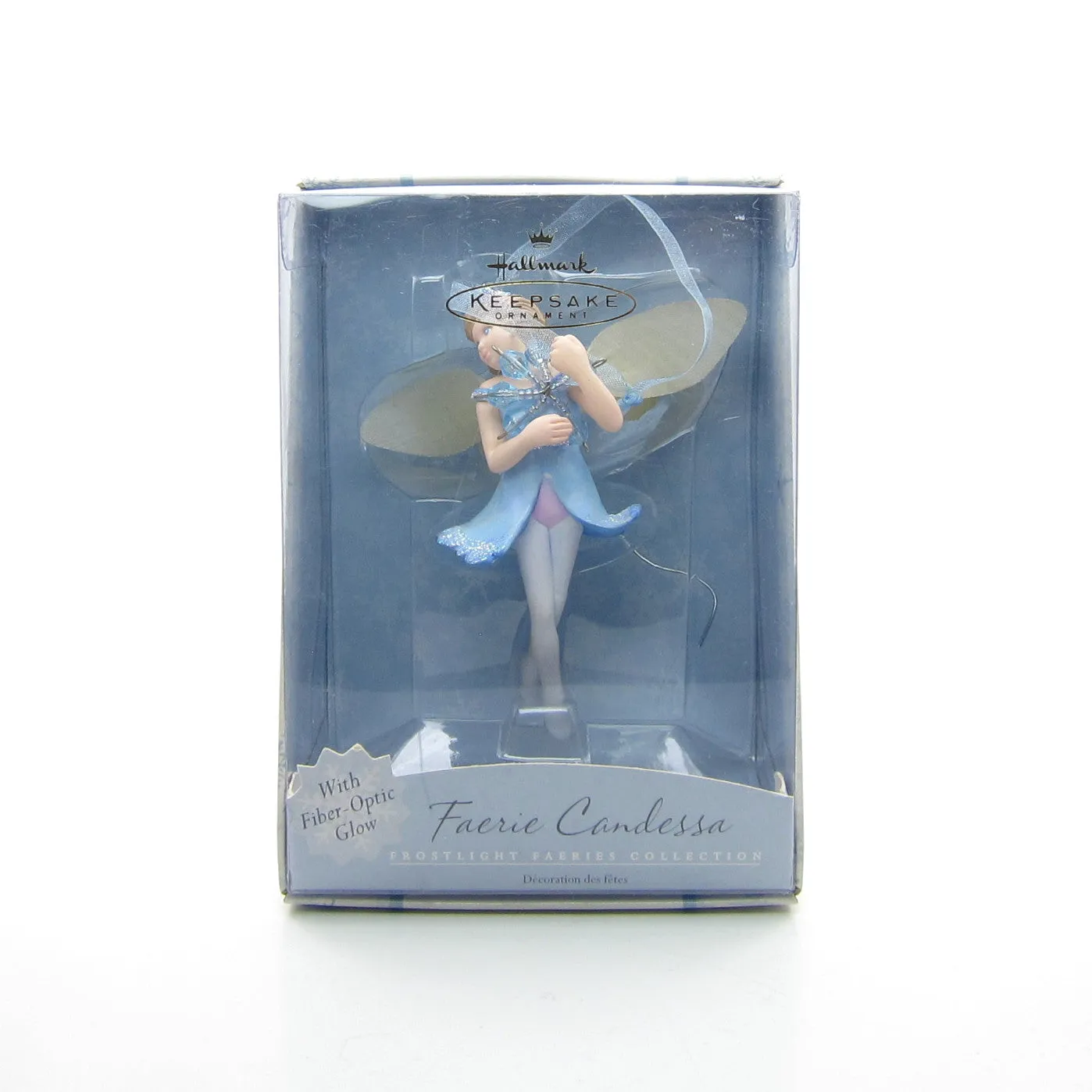 Faerie Candessa Vintage 2001 Hallmark Frostlight Faeries Collection Fiber-Optic Christmas Ornament