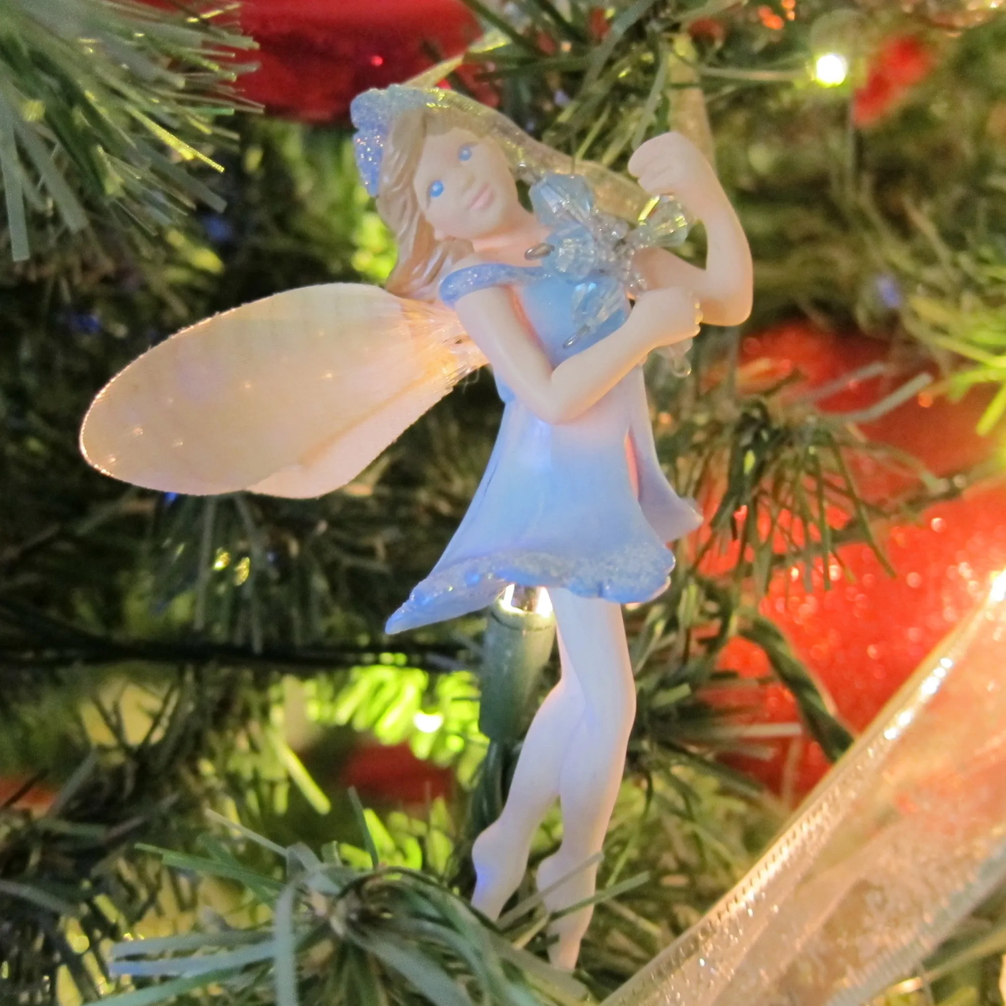 Faerie Candessa Vintage 2001 Hallmark Frostlight Faeries Collection Fiber-Optic Christmas Ornament