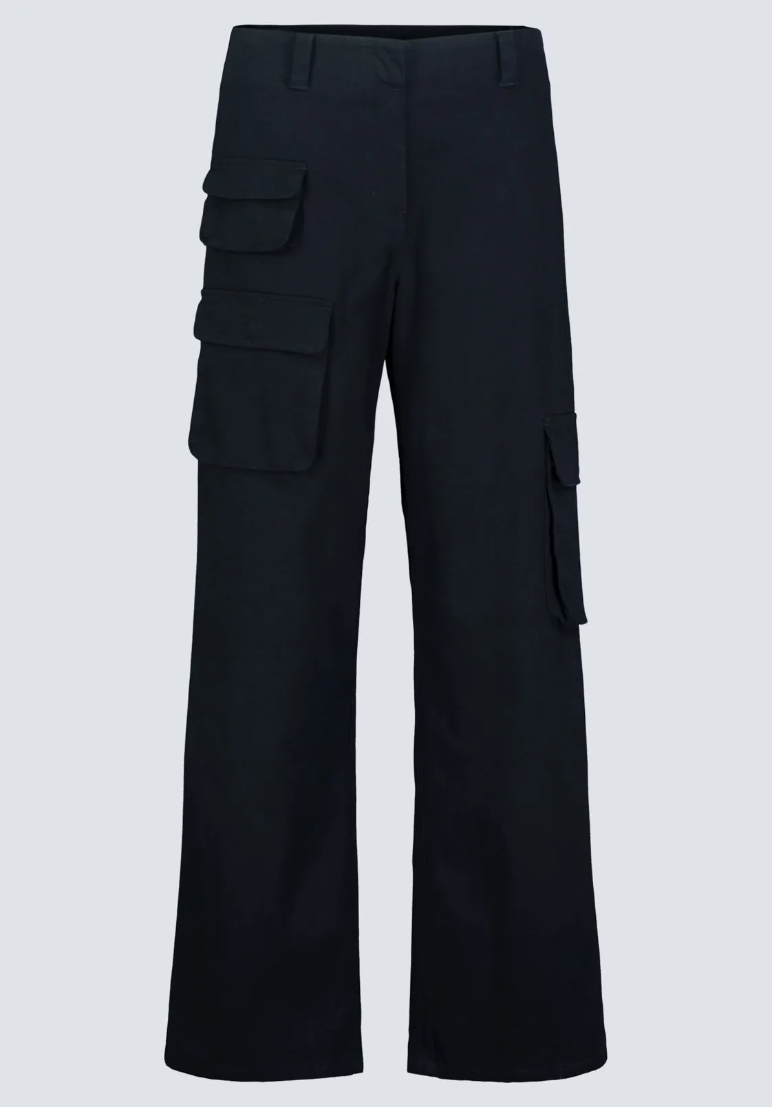 Fellie Women's Cargo Pants, Black - WB0011F