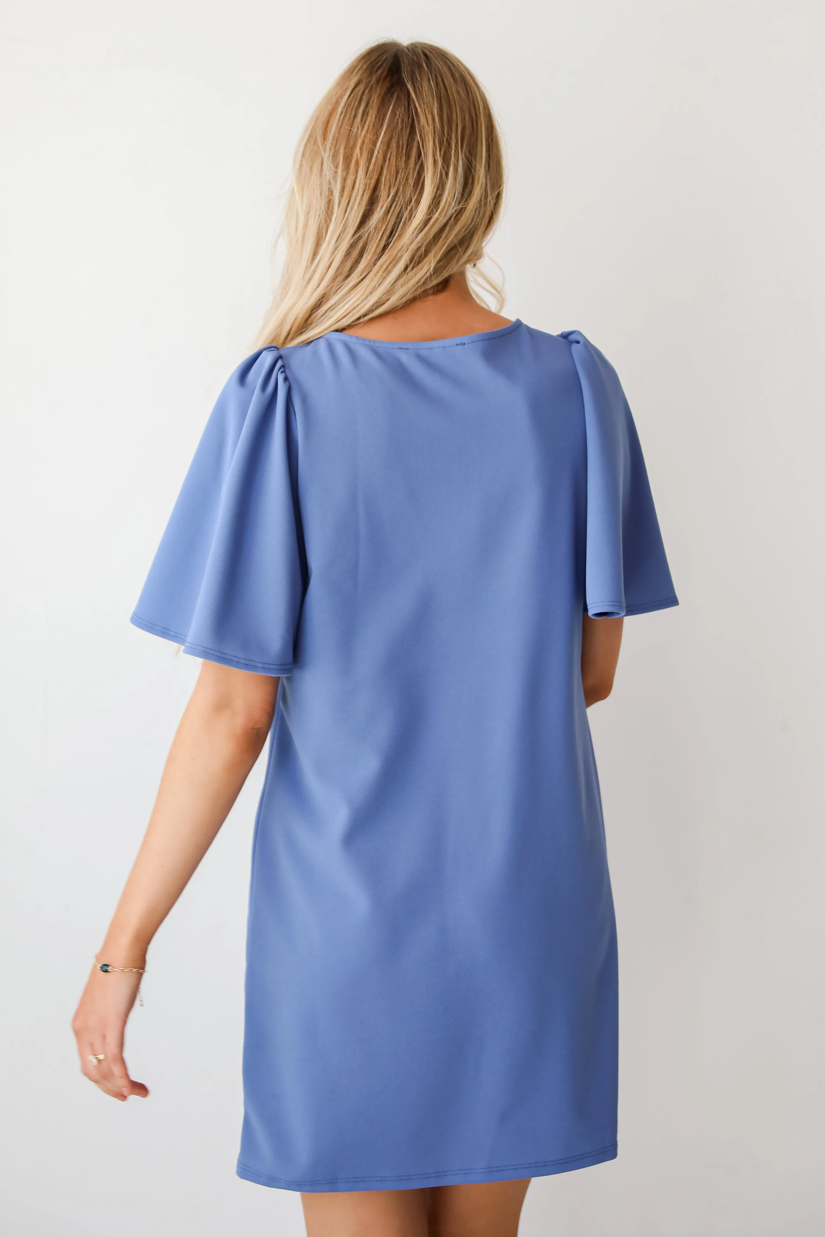 FINAL SALE - Breathtaking Entrance Blue Mini Dress