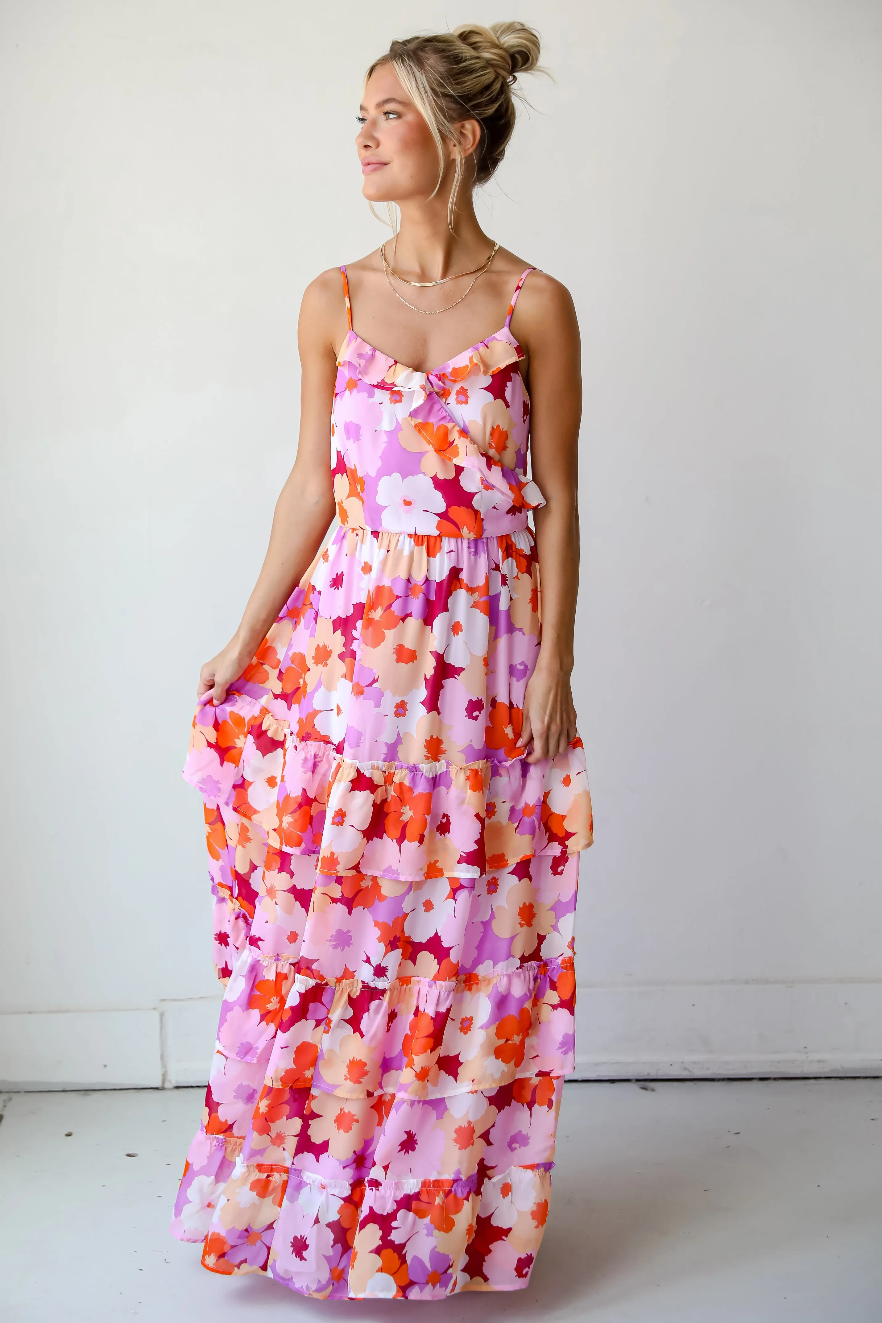 FINAL SALE - Proof Of Perfection Lavender Floral Maxi Dress