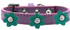 Flower Premium Collar Lavender With Jade Flowers Size 14