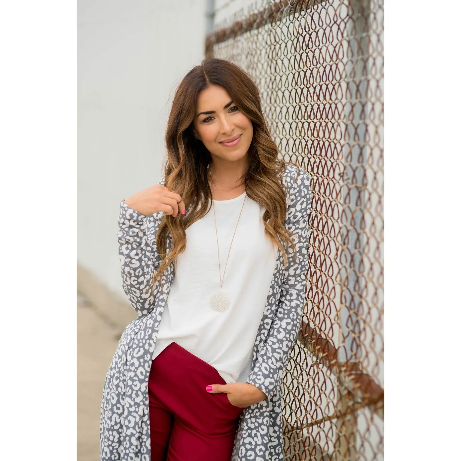 Flowy Lightweight Leopard Print Cardigan