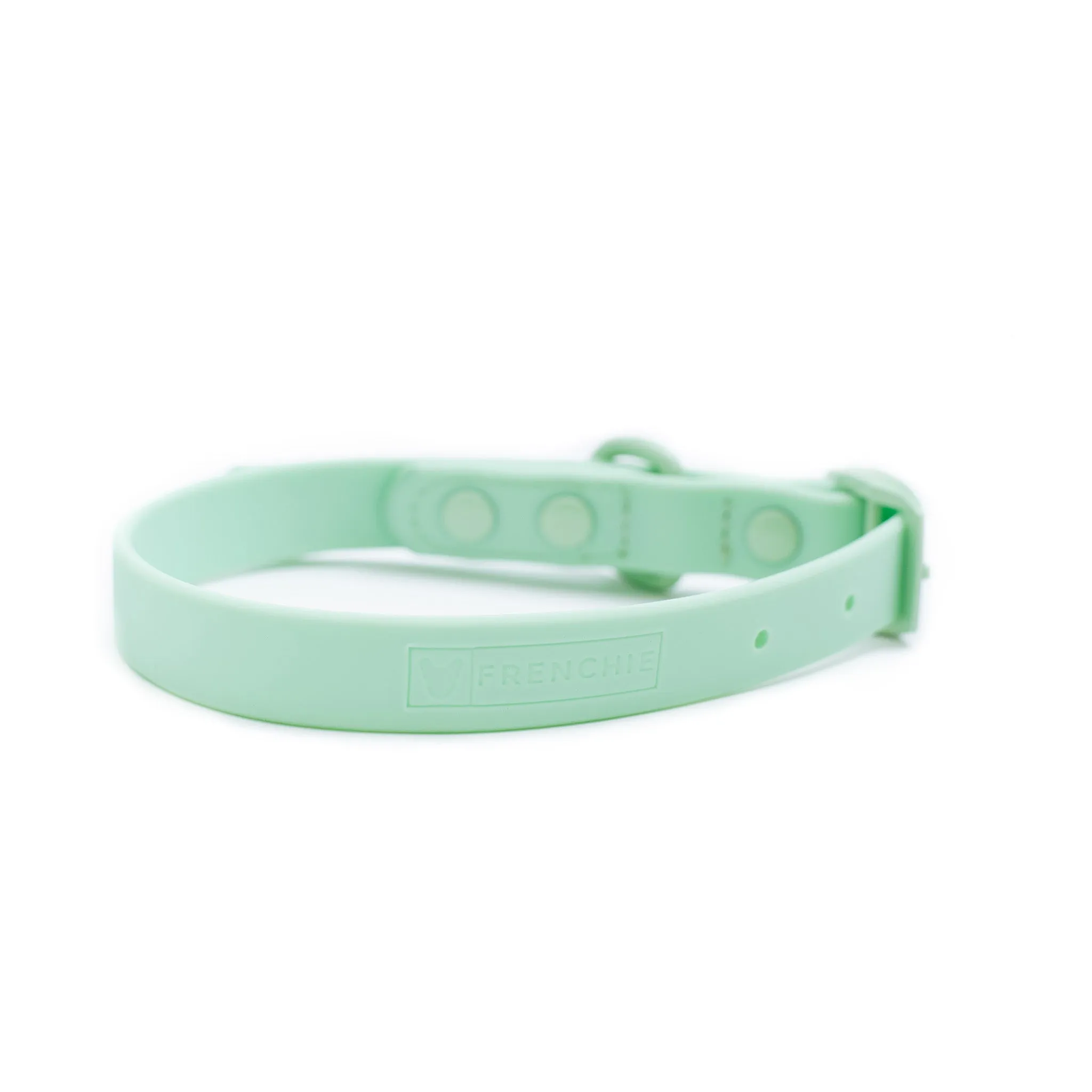 Frenchie Waterproof Collar - Mint Green