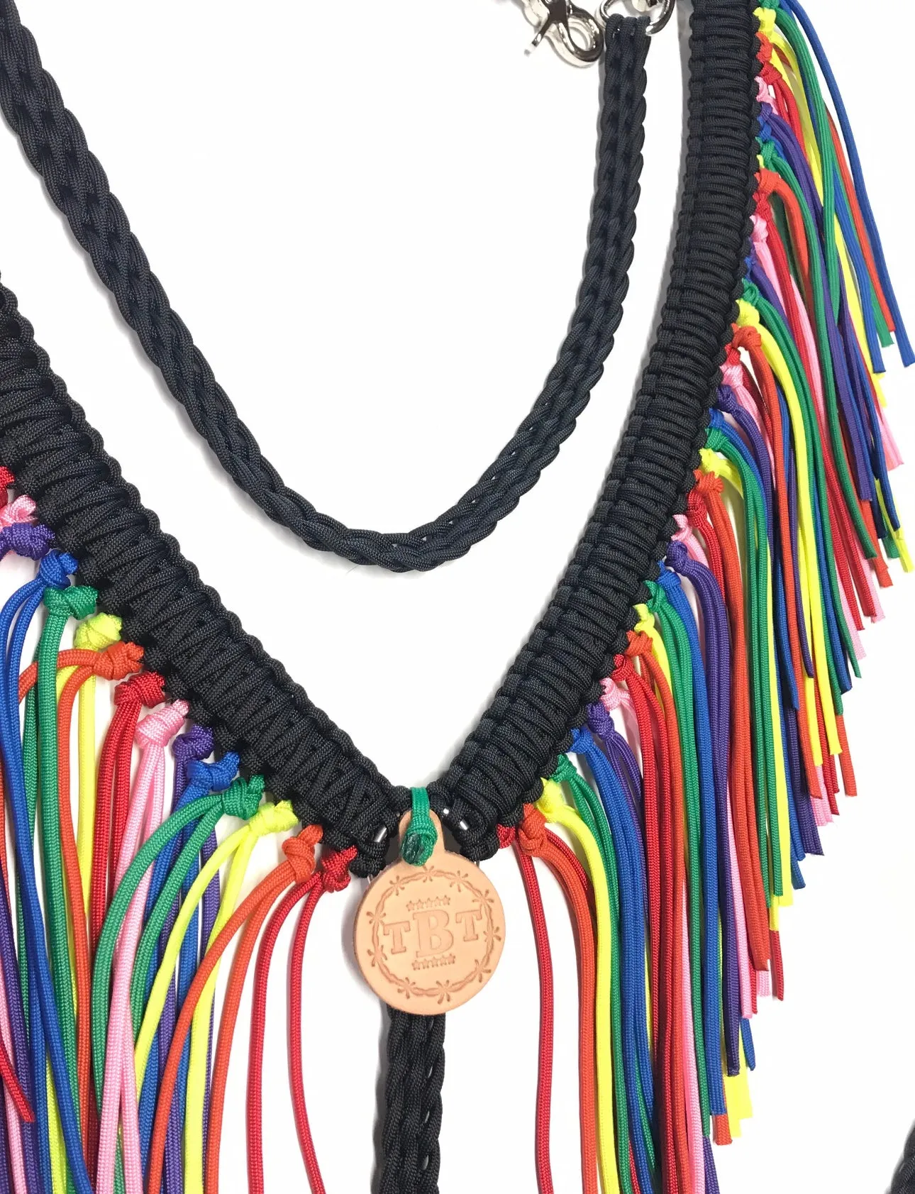 fringe breast collar with a wither strap