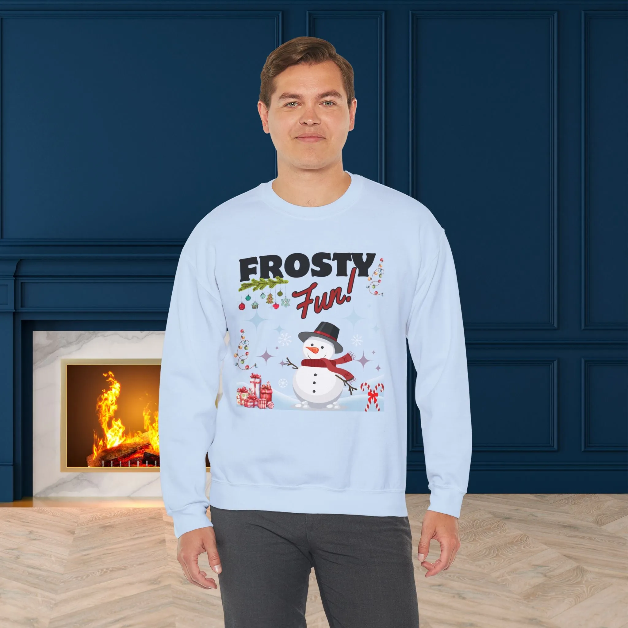 Frosty Fun Christmas Sweatshirt - Unisex Heavy Blend, Merry Christmas, Festive, Christmas Gift, Crewneck, merry Christmas Sweatshirt, Christmas Sweatshirt  Christmas Gift, Festive Sweatshirt.