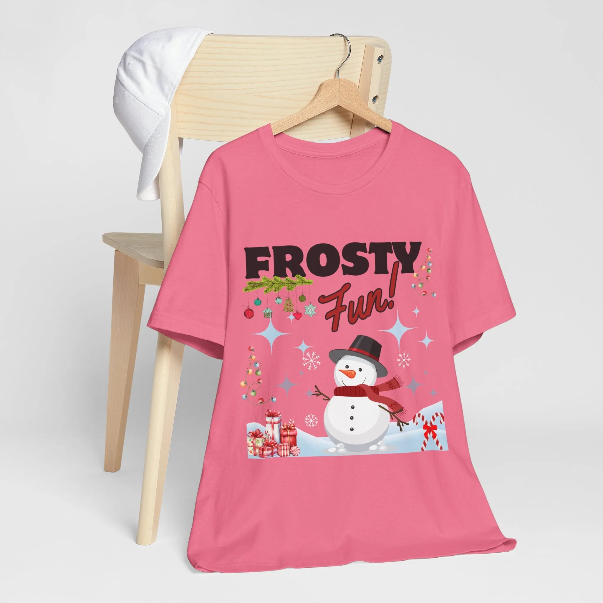 Frosty Fun Christmas Unisex Tee, Christmas Shirt, Christmas Outfit, Merry Christmas T-shirt, Merry Christmas 2024 T-shirt, Christmas Gift, Family Holiday Outfit.