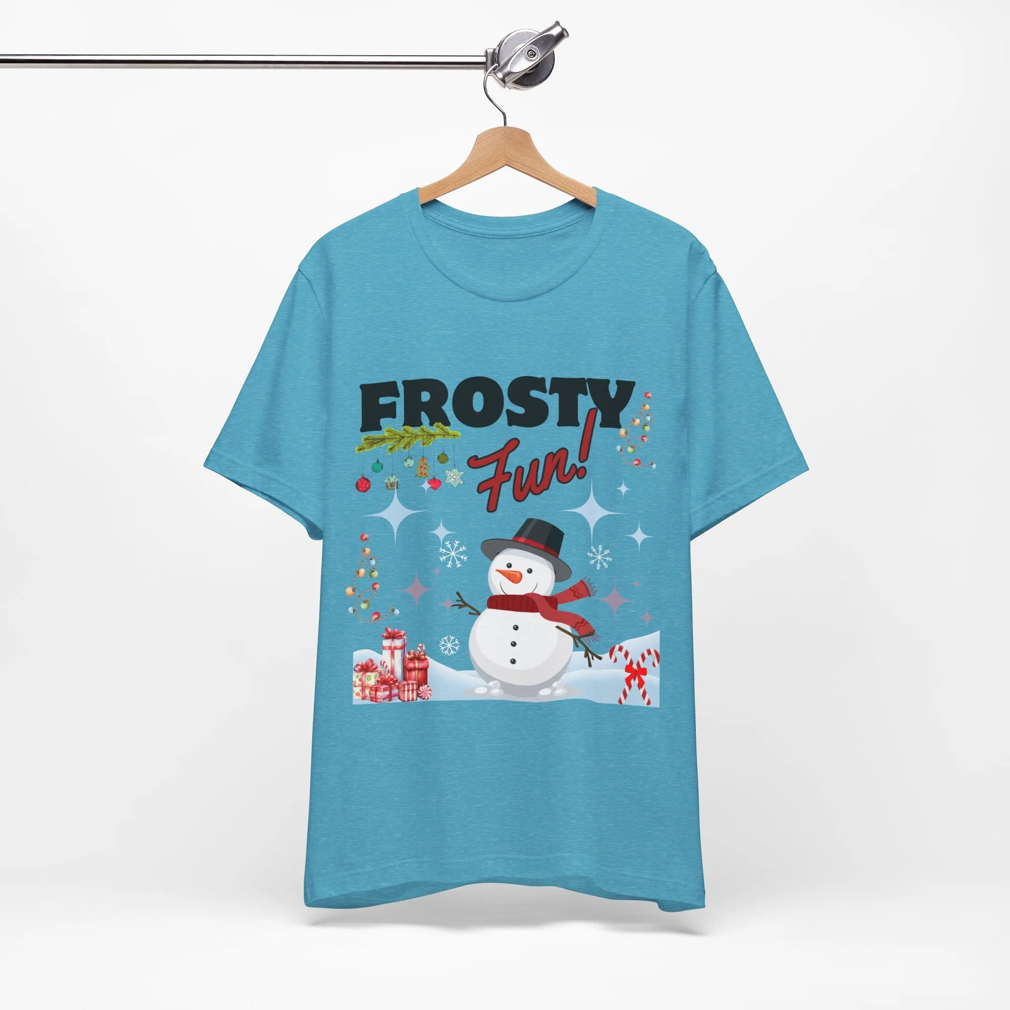 Frosty Fun Christmas Unisex Tee, Christmas Shirt, Christmas Outfit, Merry Christmas T-shirt, Merry Christmas 2024 T-shirt, Christmas Gift, Family Holiday Outfit.