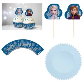 Frozen 2 Glitter Cupcake Kit 24pk