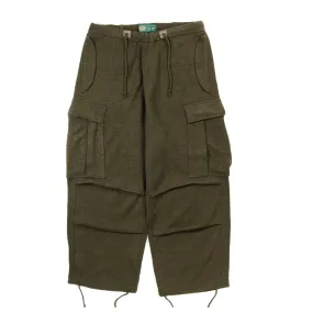 GIM CONTEXT KNITTED ARMY PANTS OLIVE