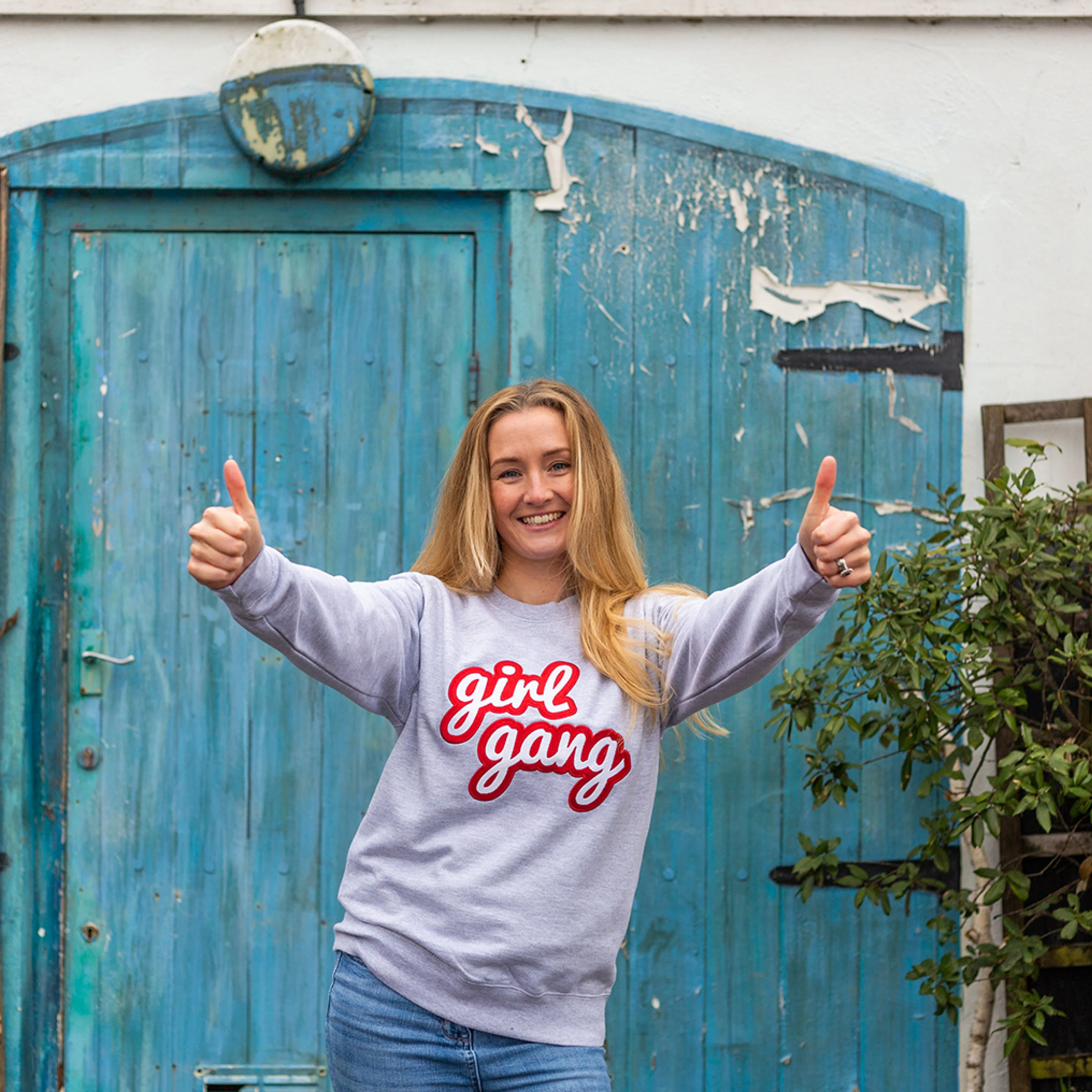 Girl Gang Embroidered Sweatshirt