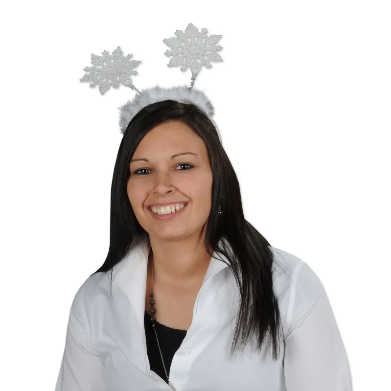 Glittered Snowflake Boppers Each