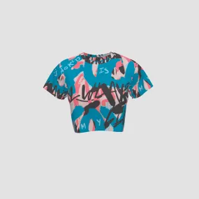 GRAFFITI CROPPED T-SHIRT