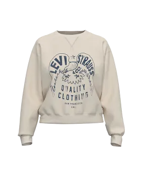 Graphic Signature Sweatshirt in Eagle Egret