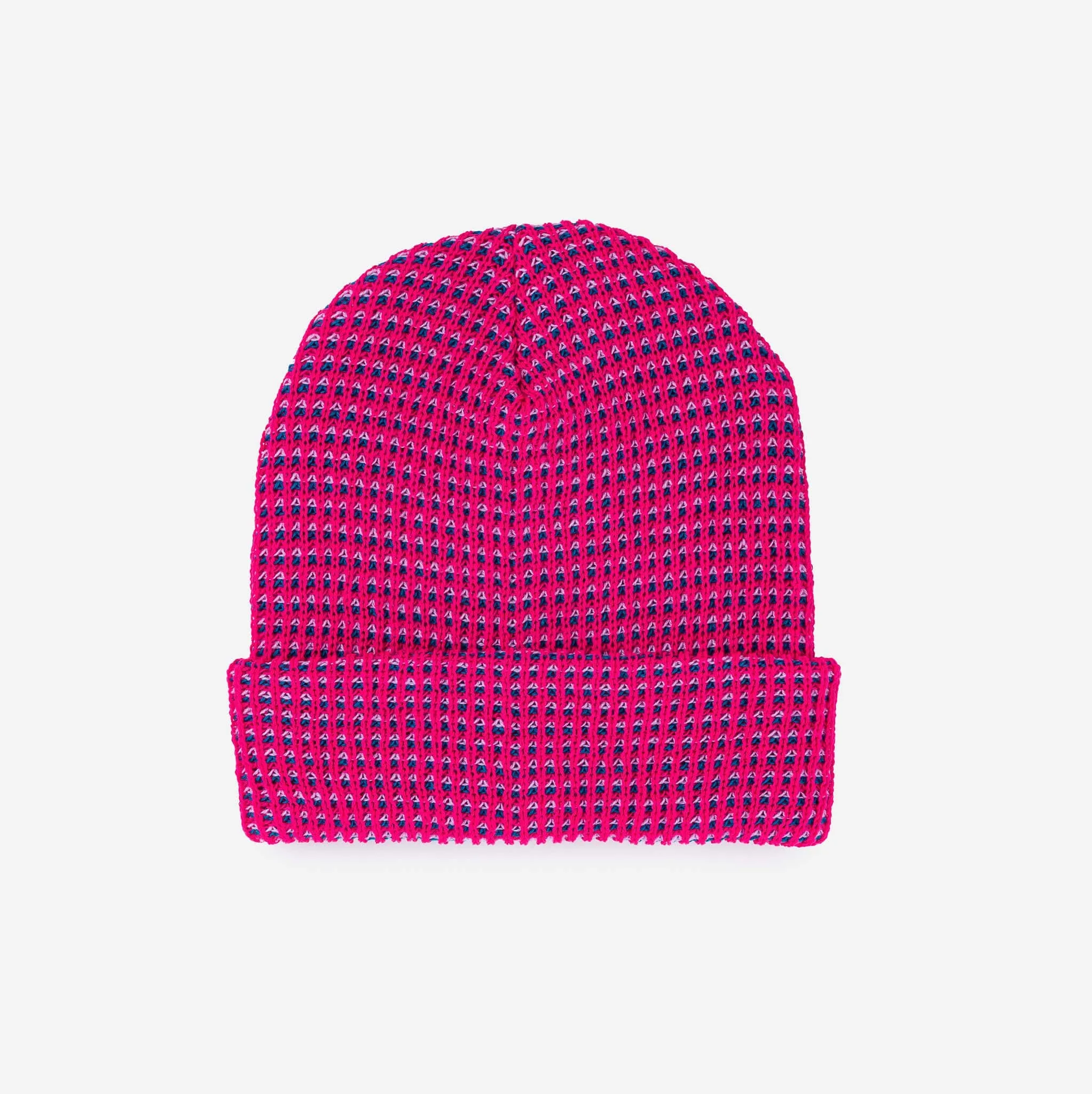 Grid Knit Beanie - Lilac