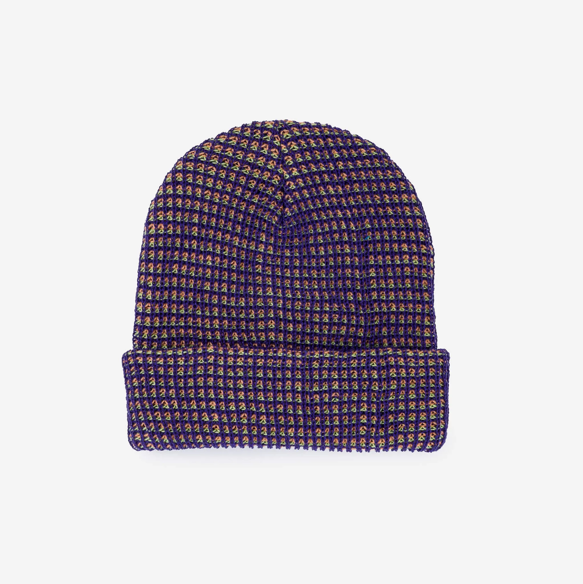 Grid Knit Beanie - Lilac