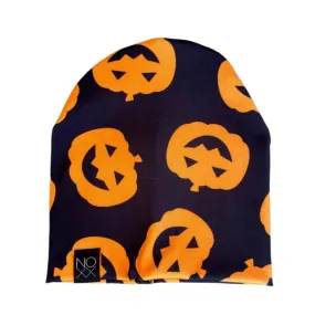 Halloween Pumpkins | Jersey Knit Beanie - Toddler