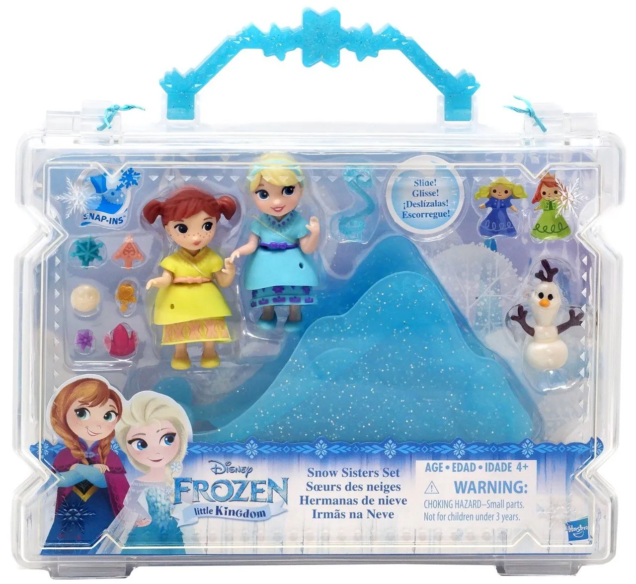 Hasbro Frozen Little Kingdom Mini Dolls Collection in Suitcase - Snow Sisters, Summer Picnic