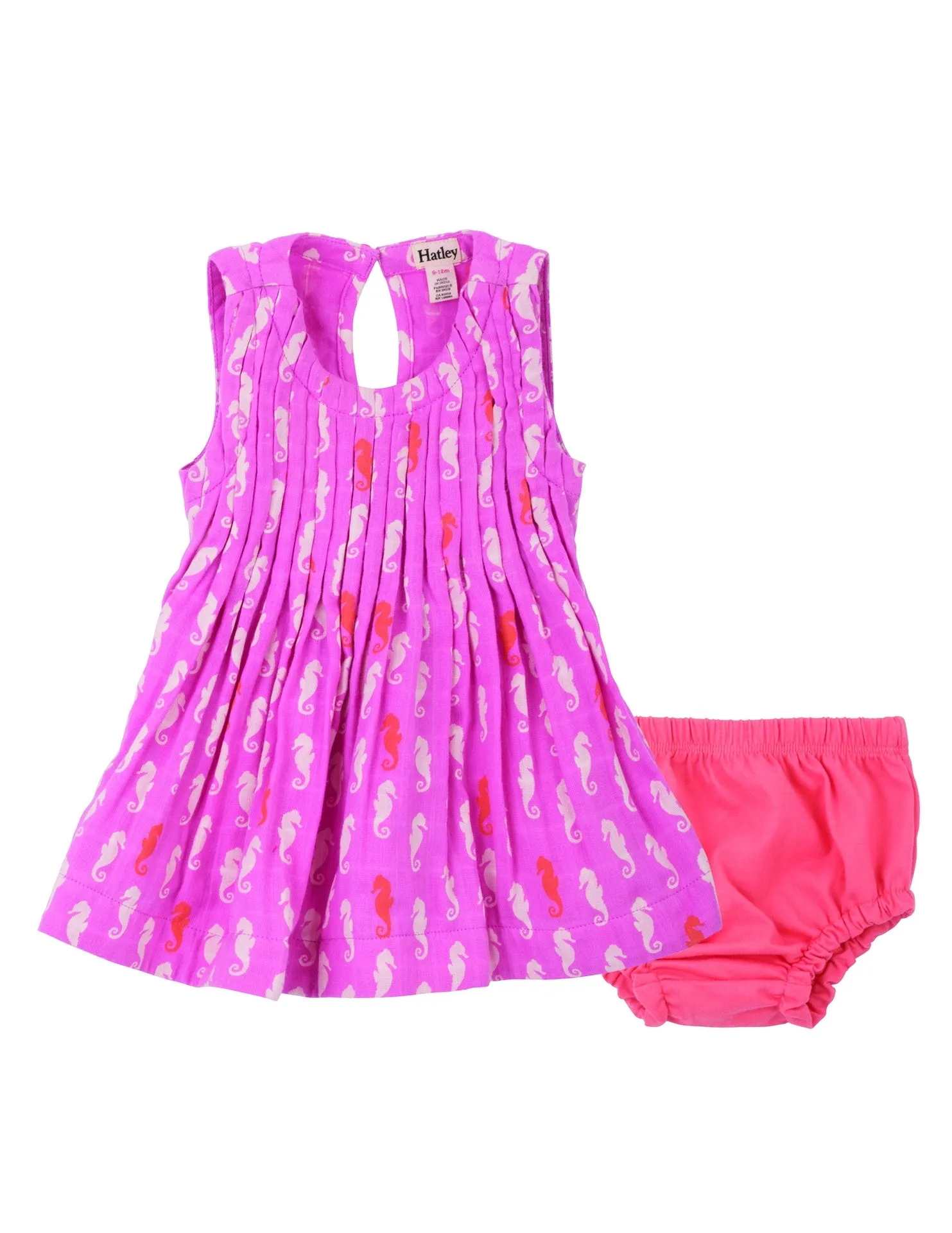 Hatley Dress & Bloomer Set - Sea Horses