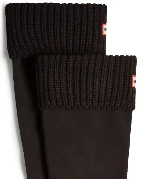 Hunter Half Cardigan In Sock Boot Black