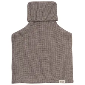 Huttelihut Brown Melange Neck Warmer Wool Knit