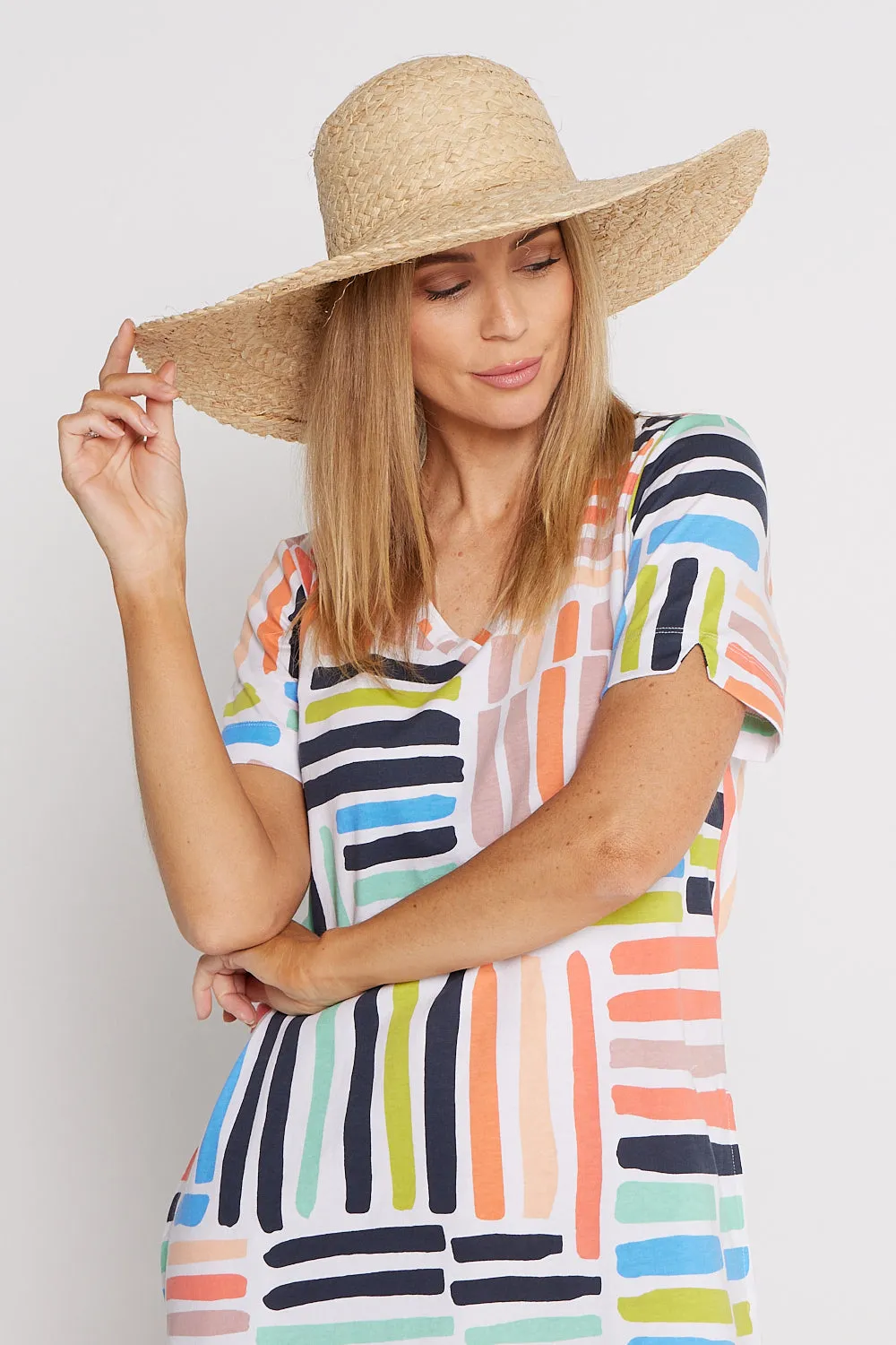 Ibiza Wide Brim Hat - Straw