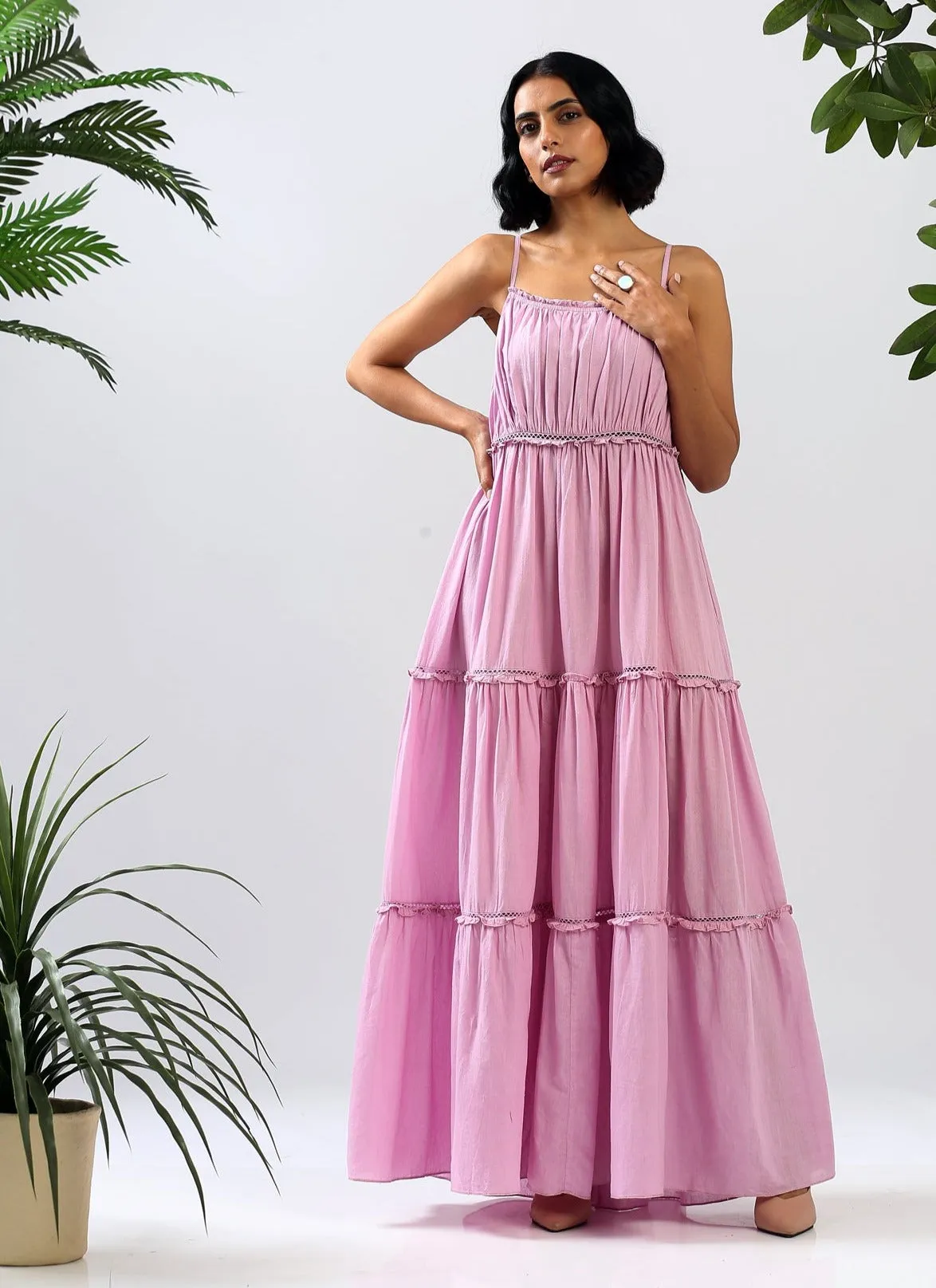 Indy - Strappy Tiered Long Dress