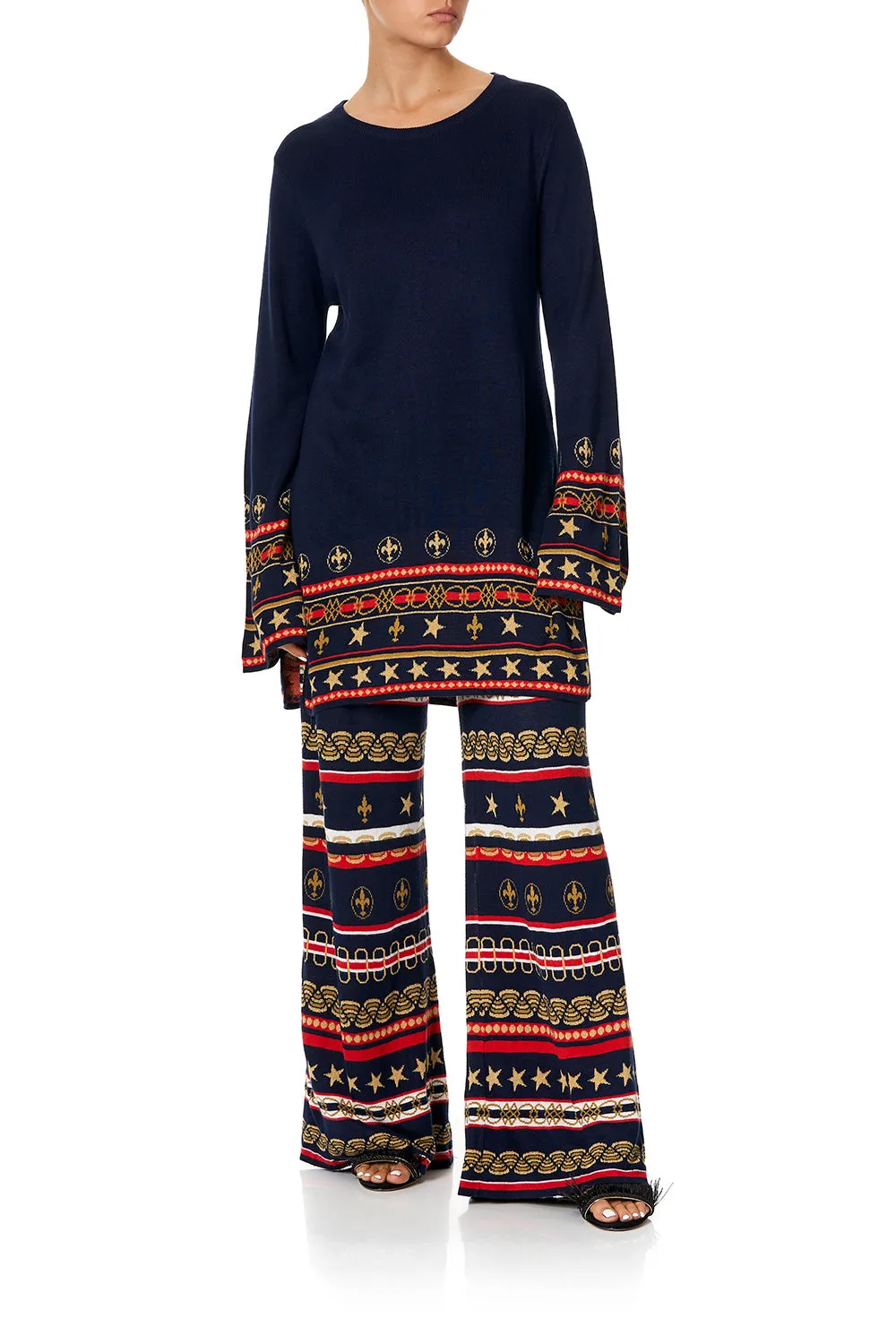 JACQUARD KNIT TUNIC COSTUME PARTY