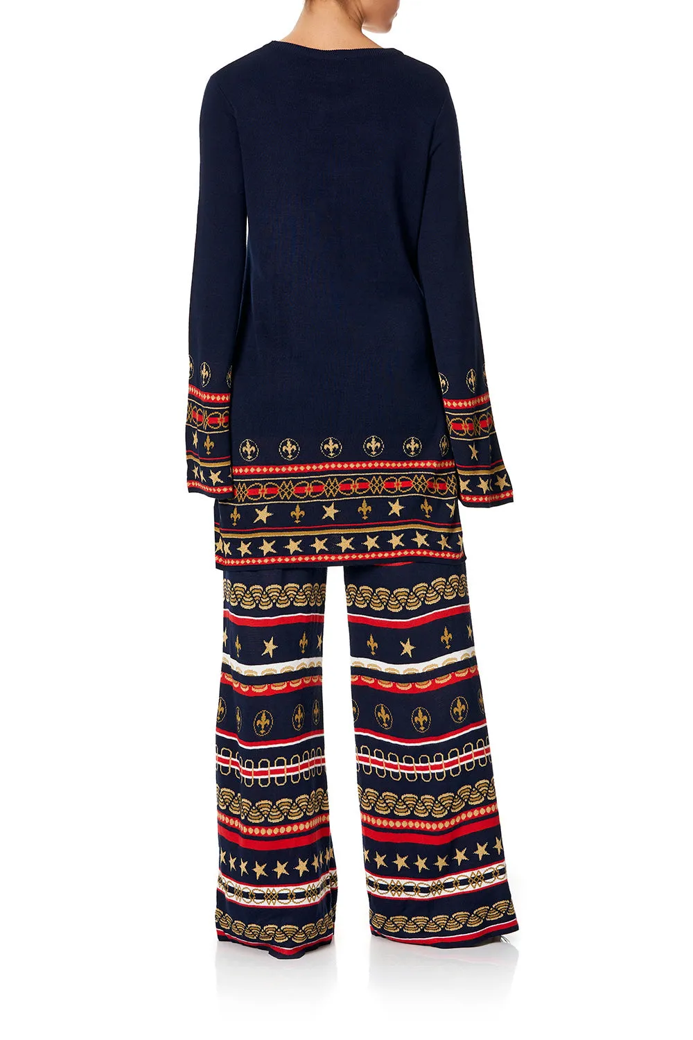 JACQUARD KNIT TUNIC COSTUME PARTY