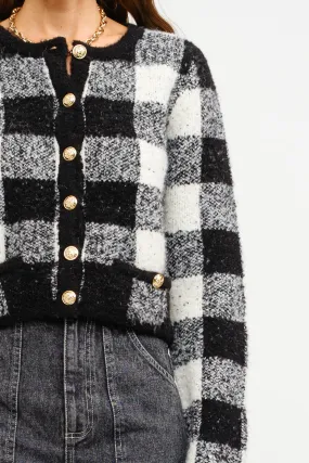 Karlie Plaid Cardigan