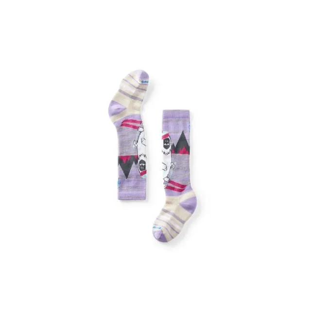 Kid's Wintersport Full Cushion Yeti Pattern Over The Calf Socks