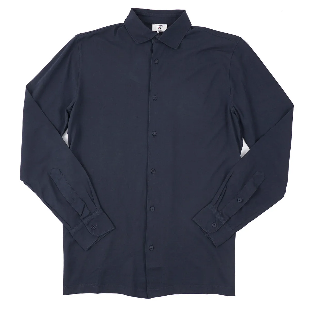 Kired Lightweight Knit Crepe Cotton Shirt