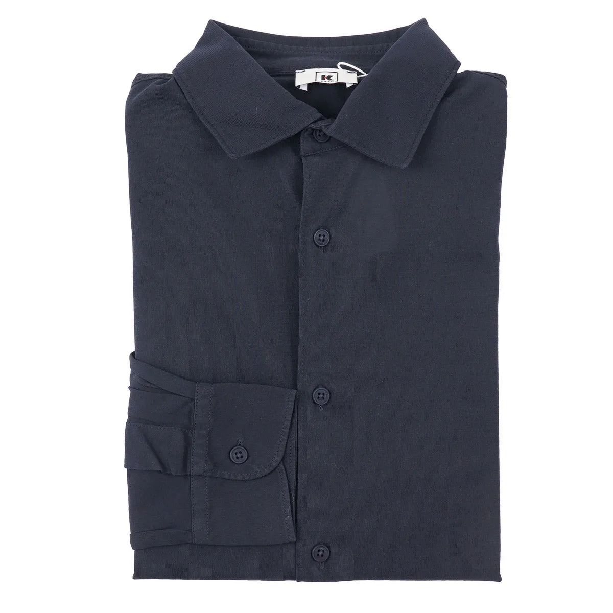 Kired Lightweight Knit Crepe Cotton Shirt