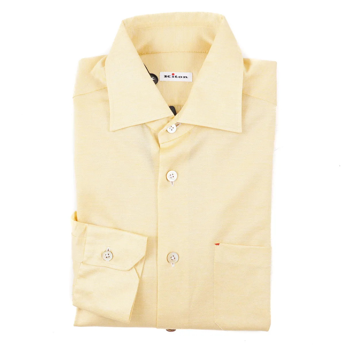 Kiton Lightweight Knit Jersey Cotton Shirt