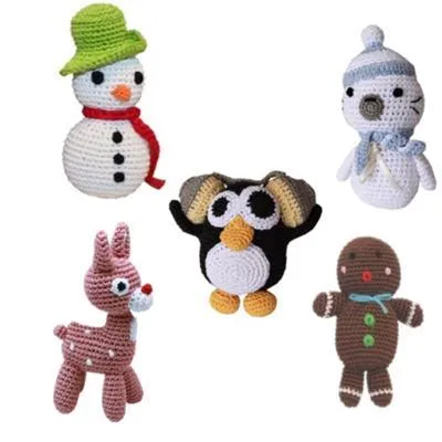 Knit Knack Christmas Collection Organic Dog Toy