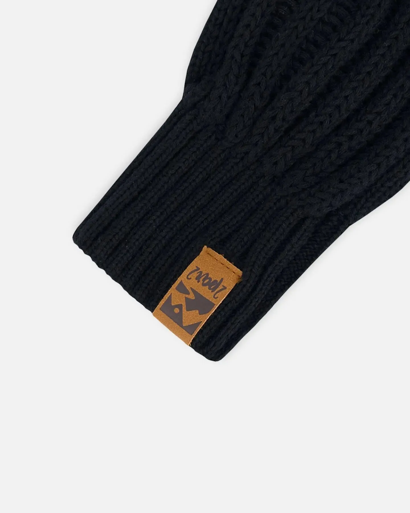 Knit Mittens Black